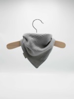 ♡ Dreieckstuch aus Musselin | Silver Grey