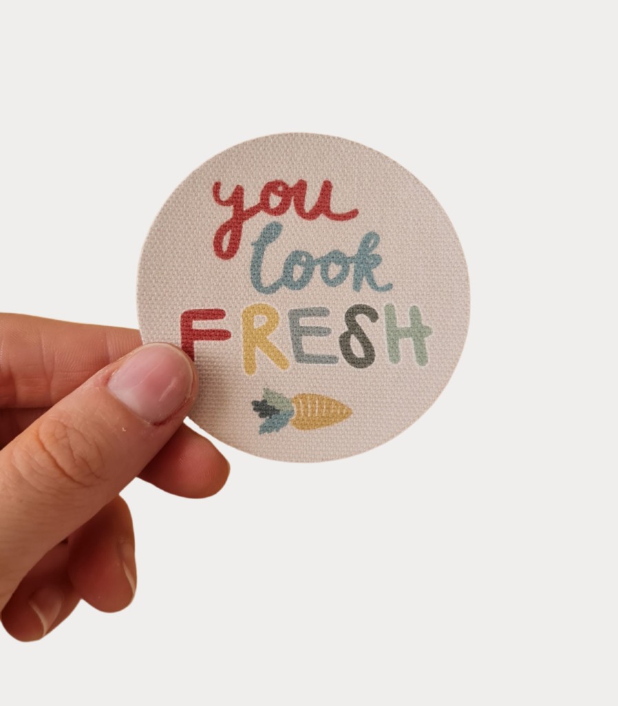 Aufnäher, Aufbügler aus Biobaumwolle