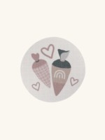 Aufbügler aus Biobaumwolle | Schultüte Rosa